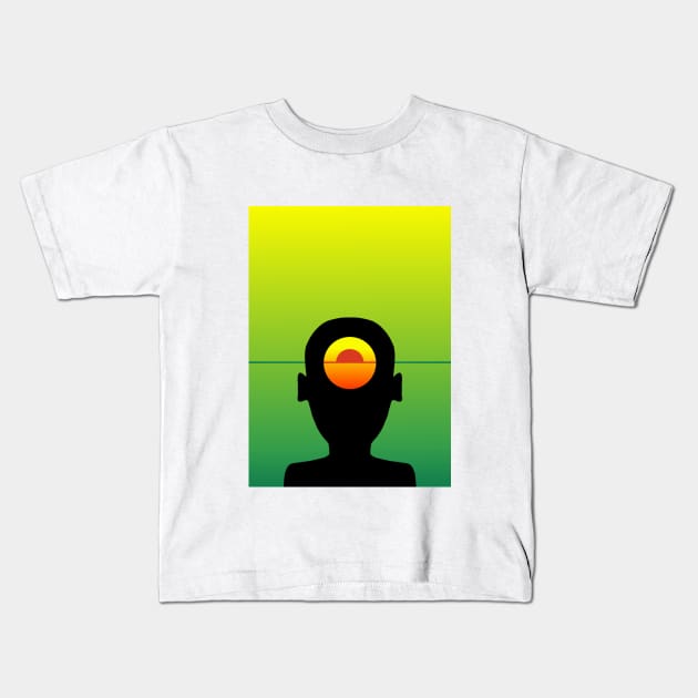 Sun Head Kids T-Shirt by Soth Studio